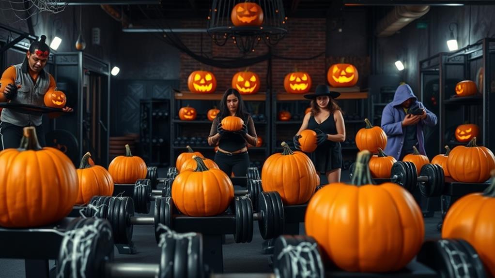spooky pumpkin strength training